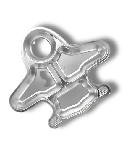 Theoni Stainless Steel Aeroplane Shape Plate-4 Compartments-BPA-Free & Dishwasher Safe-For Feeding