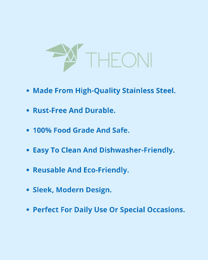Theoni Stainless Steel Butterfly Shape Plate-4 Compartments-BPA-Free & Dishwasher Safe-For Feeding