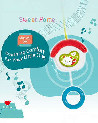 Chicco First Love Sweet Home Musical Toy-Easy Attachment With Stroller & Cot-For Infants