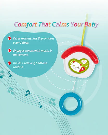 Chicco First Love Sweet Home Musical Toy-Easy Attachment With Stroller & Cot-For Infants