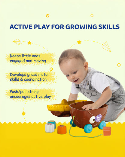 Chicco Pirate Treasure Chest-Shape Sorter & Stacker-Improves Color Recognition-Learning & Educational Toys-12M+