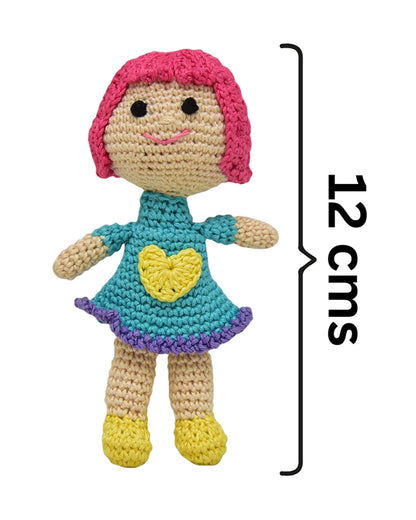 Happy Threads Adorable Kind Mini Doll-Handcrafted-Easily Washable-3M+