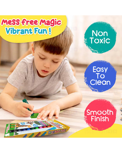 Wembley Solid Paint Stick-Includes 12 Color Sticks-Washable & Quick Dry Paint-3Y+