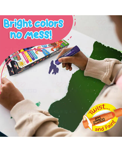 Wembley Metallic Paint Stick-Includes 12 Color Sticks-Washable & Quick Dry Paint-3Y+