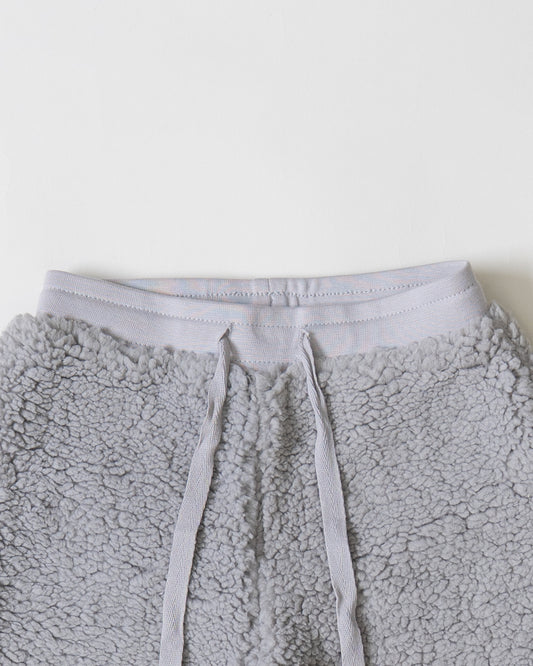 Twingle Faux Fur Winter Wear Hoodie & Jogger Set-100% Cotton Lining-Soft Adjustable Waistband-Long Sleeves-Solid-Grey-For Infants