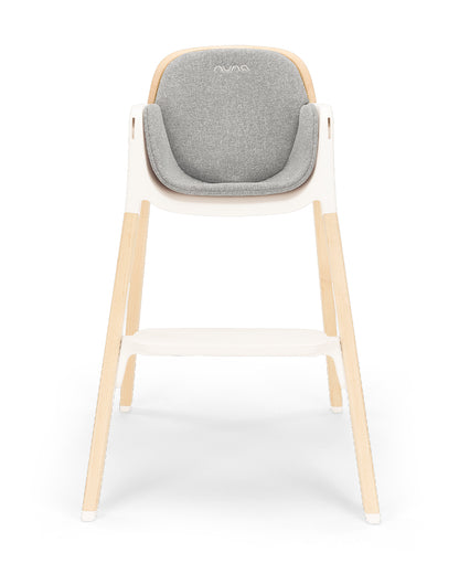 Nuna Bryn Baby High Chair-With Removable Seat Pad & Child Tray-Tool Free Assembly-Made From Premium Black Walnut & Maple Woods-For 6M+ (Upto 100 Kg)-Heritage