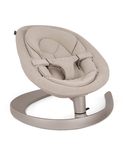 Nuna Leaf Grow Baby Bouncer-Organic Jersey Knit Cotton Insert-3 Ergonomic Recline Positions-With Toy Bar-2 Years Warranty-For Infants-Chateau