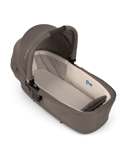 Nuna LYTL Baby Carry Cot-With Dream Drape & Ventilated Mesh Panel-Integrated Release Buttons-Compact & Flat Fold-Includes Rain Cover-2 Years Warranty-Upto 9 Kg-Chestnut