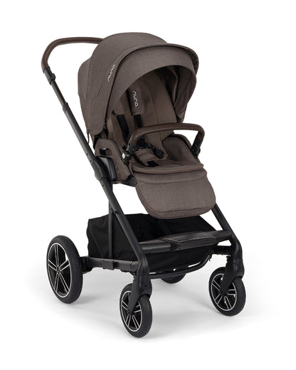 Nuna MIXX Next Baby Stroller-With Cup Holder-Height Adjustable Parent Handle Bar-All Terrain Big Rear Wheels-Includes Rain Cover & Post Adaptors-2 Years Warranty-Pram for 0 to 4Y (Upto 22 Kg)-Chestnut