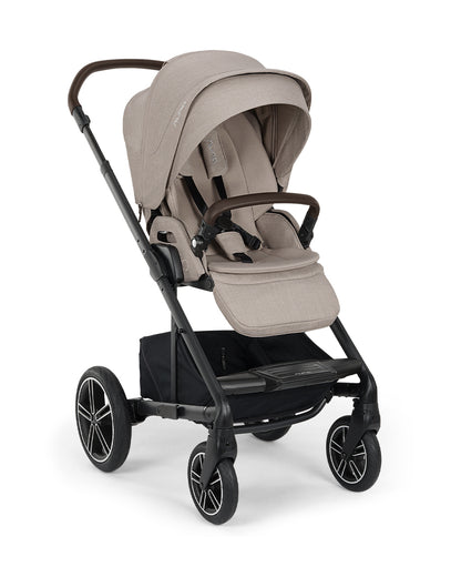 Nuna MIXX Next Baby Stroller-With Cup Holder-Height Adjustable Parent Handle Bar-All Terrain Big Rear Wheels-Includes Rain Cover & Post Adaptors-2 Years Warranty-Pram for 0 to 4Y (Upto 22 Kg)-Chateau