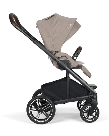 Nuna MIXX Next Baby Stroller-With Cup Holder-Height Adjustable Parent Handle Bar-All Terrain Big Rear Wheels-Includes Rain Cover & Post Adaptors-2 Years Warranty-Pram for 0 to 4Y (Upto 22 Kg)-Chateau