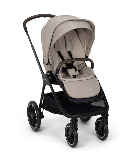 Nuna TRIV LX Baby Stroller-With Cup Holder-2025 Edition-All Terrain Big Rear Wheels-Reversible & Near Flat Reclining Seat-One Hand Fold-2 Years Warranty-For 0 to 4 Years (Upto 22 Kg)-Chateau
