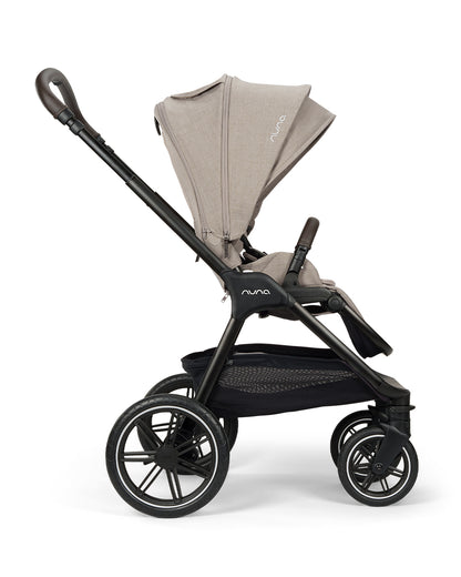 Nuna TRIV LX Baby Stroller-With Cup Holder-2025 Edition-All Terrain Big Rear Wheels-Reversible & Near Flat Reclining Seat-One Hand Fold-2 Years Warranty-For 0 to 4 Years (Upto 22 Kg)-Chateau