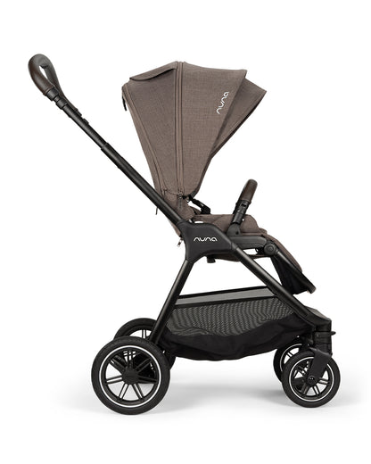Nuna TRIV Next Baby Stroller-With Cup Holder-One Hand Fold-Includes Rain Cover & Post Adaptors-2 Years Warranty-Pram for 0 to 4Y (Upto 22Kg)-Chestnut