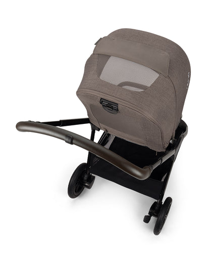 Nuna TRIV Next Baby Stroller-With Cup Holder-One Hand Fold-Includes Rain Cover & Post Adaptors-2 Years Warranty-Pram for 0 to 4Y (Upto 22Kg)-Chestnut