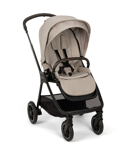 Nuna TRIV Next Baby Stroller-With Cup Holder-One Hand Fold-Includes Rain Cover & Post Adaptors-2 Years Warranty-Pram for 0 to 4Y (Upto 22Kg)-Chateau