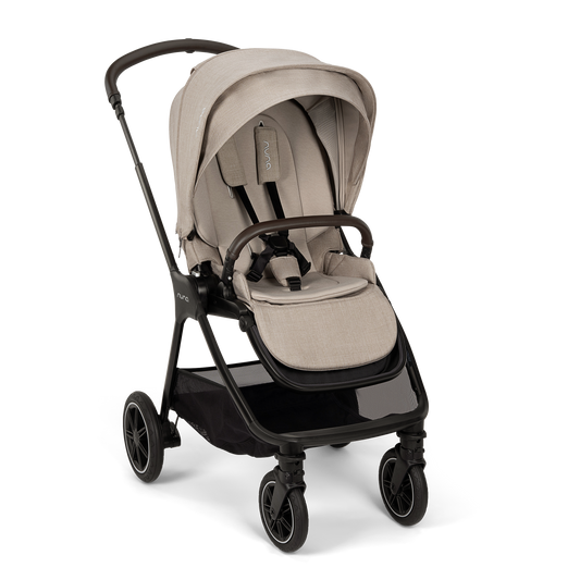 Nuna TRIV Next Stroller-With Cup Holder-Includes Travel Bag, Rain Cover & Post Adaptors-Reversible Seat-One Hand Fold-Pram for 0 to 4Y (Upto 22Kg)-Chateau