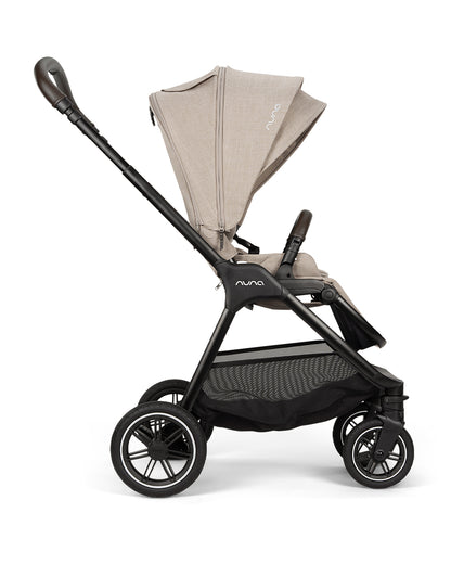 Nuna TRIV Next Baby Stroller-With Cup Holder-One Hand Fold-Includes Rain Cover & Post Adaptors-2 Years Warranty-Pram for 0 to 4Y (Upto 22Kg)-Chateau