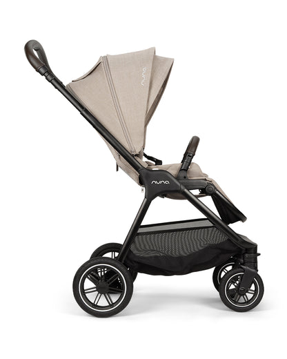 Nuna TRIV Next Baby Stroller-With Cup Holder-One Hand Fold-Includes Rain Cover & Post Adaptors-2 Years Warranty-Pram for 0 to 4Y (Upto 22Kg)-Chateau