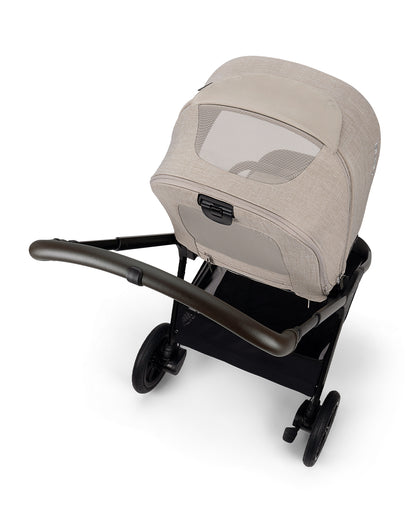Nuna TRIV Next Baby Stroller-With Cup Holder-One Hand Fold-Includes Rain Cover & Post Adaptors-2 Years Warranty-Pram for 0 to 4Y (Upto 22Kg)-Chateau