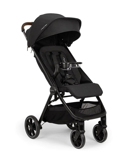 Nuna TRVL Series Child Tray-Clicks Easily Onto Stroller When Bumper Is Removed-Includes & Snack Compartment-Clear