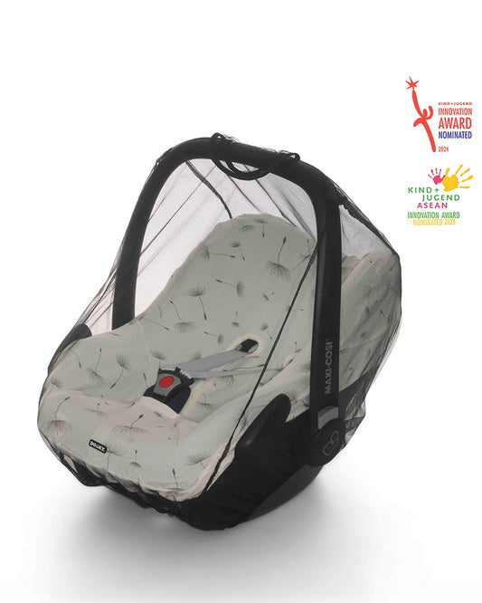 Dooky Universal Car Seat Mosquito Net-Breathable-Quick & Easy To Attach-For Infant Car Seats