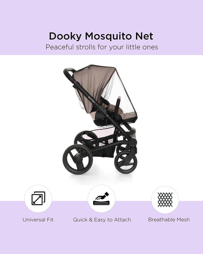 Dooky Universal Stroller Mosquito Net-Breathable-Quick & Easy To Attach
