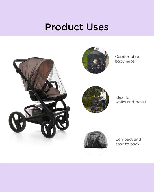 Dooky Universal Stroller Mosquito Net-Breathable-Quick & Easy To Attach