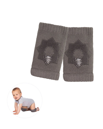 Dooky Baby Elbow & Knee Pads-Soft Non-Slip Crawling Protectors-For Crawling Infants-Grey