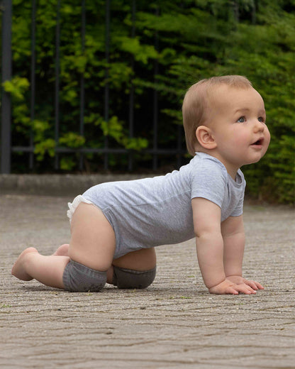 Dooky Baby Elbow & Knee Pads-Soft Non-Slip Crawling Protectors-For Crawling Infants-Grey