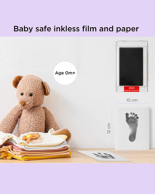 Dooky Inkless Pad-Baby Hand & Footprint Kit-Clean Prints Without Ink on Skin-Baby Keepsakes Gift Set For Baby Shower