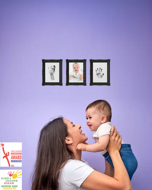 Dooky Inkless Pad-Baby Hand & Footprint Kit-Clean Prints Without Ink on Skin-Baby Keepsakes Gift Set For Baby Shower
