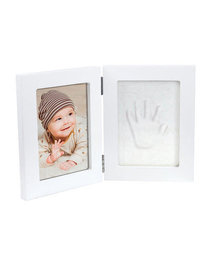 Dooky Baby Hand & Footprint Photo Frame Small With Skin Friendly Clay-Baby Keepsakes Gift Set For Baby Shower