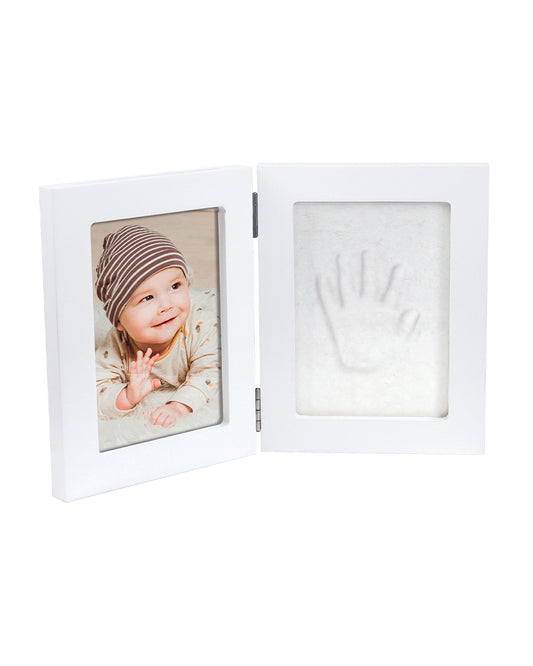 Dooky Baby Hand & Footprint Photo Frame Small With Skin Friendly Clay-Baby Keepsakes Gift Set For Baby Shower