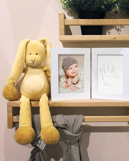 Dooky Baby Hand & Footprint Photo Frame Small With Skin Friendly Clay-Baby Keepsakes Gift Set For Baby Shower