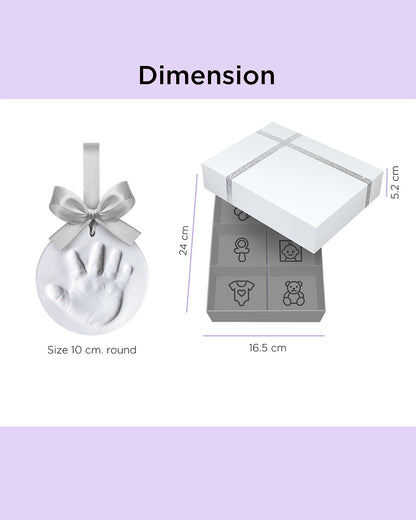 Dooky Baby Handprint Ornament Kit With Memory Box-Includes Skin Friendly Clay-Baby Keepsakes Gift Set For Baby Shower