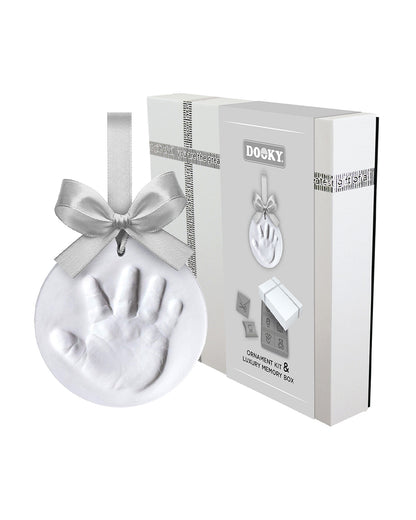 Dooky Baby Handprint Ornament Kit With Memory Box-Includes Skin Friendly Clay-Baby Keepsakes Gift Set For Baby Shower