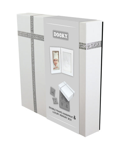 Dooky Baby Hand & Footprint Photo Frame with Memory Box-Includes Skin Friendly Clay-Baby Keepsakes Gift Set For Baby Shower