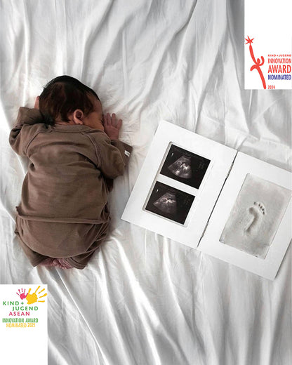 Dooky Baby Hand & Footprint Photo Frame with Memory Box-Includes Skin Friendly Clay-Baby Keepsakes Gift Set For Baby Shower