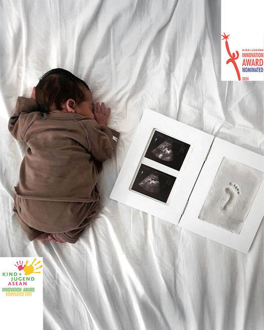 Dooky Baby Hand & Footprint Photo Frame with Memory Box-Includes Skin Friendly Clay-Baby Keepsakes Gift Set For Baby Shower