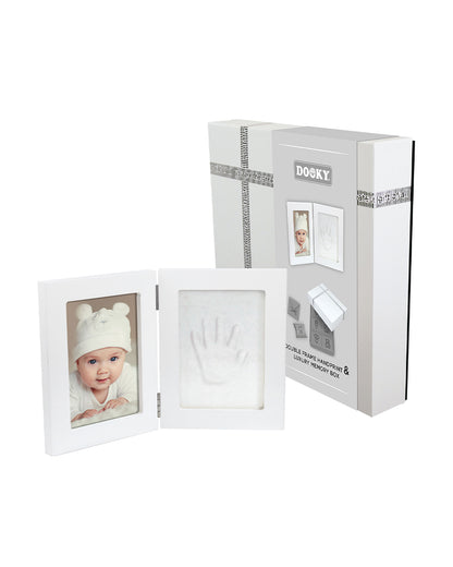Dooky Baby Hand & Footprint Photo Frame with Memory Box-Includes Skin Friendly Clay-Baby Keepsakes Gift Set For Baby Shower