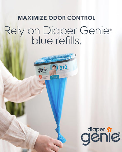 Diaper Genie Diaper Pail Square Jumbo Refills-Holds upto 810 newborn-sized diapers-Strong odor barrier-Unscented