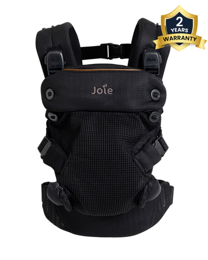 Joie Savvy Air Baby Carrier-With 4 Carrying Positions-Hip Healthy Certified-Includes Sun Hood-2 Years Warranty-For 0 to 3Y (3.5 to 15 Kg)-Coal