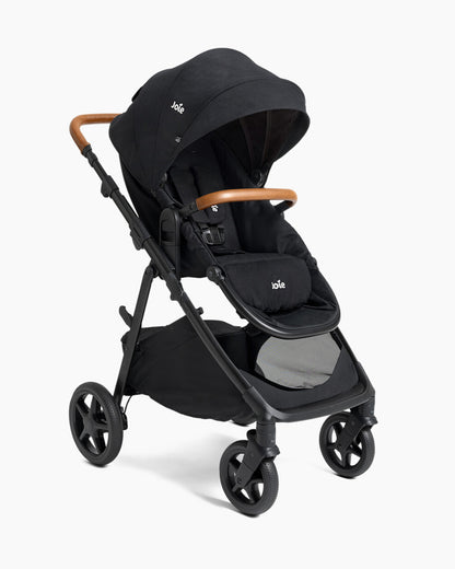 Joie Ginger Stroller-Converts into Pramette (Carry Cot)-Height Adjustable & Parent Handle Bar-Reversible & Flat Reclining Seat-2 Years Warranty-Pram For 0 to 4Y (Upto 22 Kg)-Shale