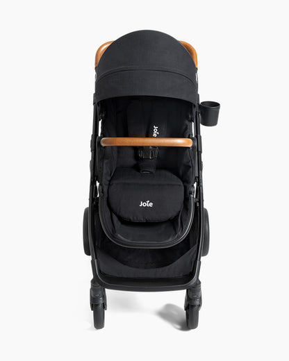 Joie Ginger Stroller-Converts into Pramette (Carry Cot)-Height Adjustable & Parent Handle Bar-Reversible & Flat Reclining Seat-2 Years Warranty-Pram For 0 to 4Y (Upto 22 Kg)-Shale