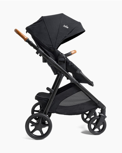 Joie Ginger Stroller-Converts into Pramette (Carry Cot)-Height Adjustable & Parent Handle Bar-Reversible & Flat Reclining Seat-2 Years Warranty-Pram For 0 to 4Y (Upto 22 Kg)-Shale