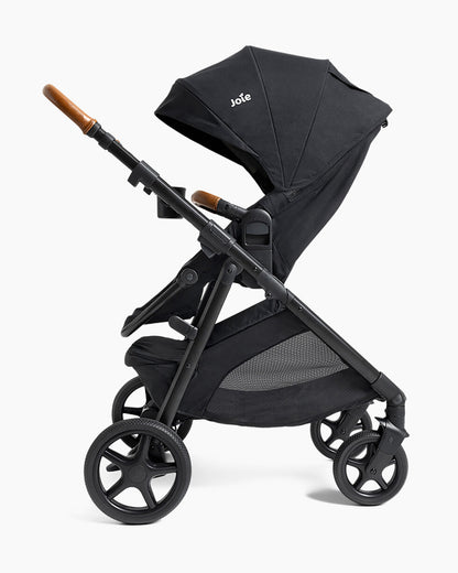 Joie Ginger Stroller-Converts into Pramette (Carry Cot)-Height Adjustable & Parent Handle Bar-Reversible & Flat Reclining Seat-2 Years Warranty-Pram For 0 to 4Y (Upto 22 Kg)-Shale