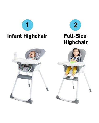 Graco Made2Grow Baby High Chair-Self Standing Fold-With 6 Growing Stages-6M to 7Y (Upto 18Kg)-Tasha