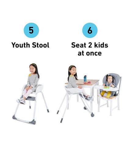 Graco Made2Grow Baby High Chair-Self Standing Fold-With 6 Growing Stages-6M to 7Y (Upto 18Kg)-Tasha