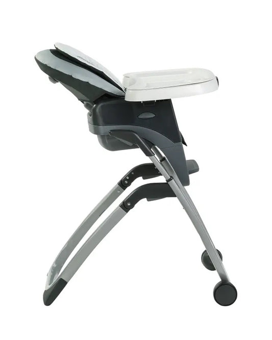 Graco DuoDiner DLX Baby High Chair-Seat 2 Kids at Once-Convertible To Booster Seat-4M to 6Y (Upto 25Kg)-Grey